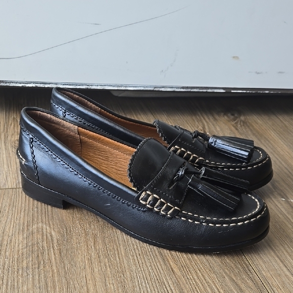 Coach Shoes - Coach Haydee Leather Tassle Loafers